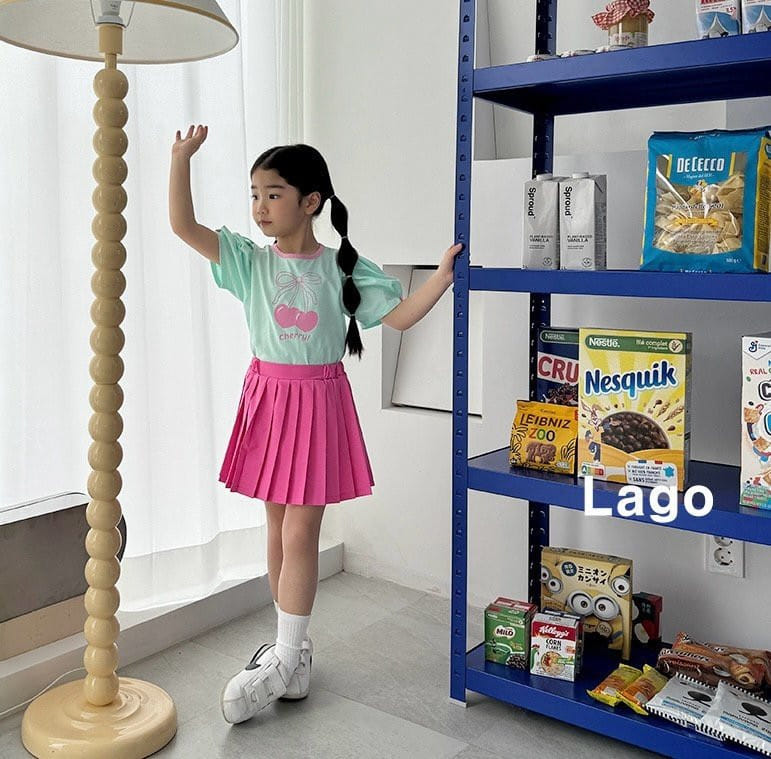 Lago - Korean Children Fashion - #minifashionista - Cherry Ribbon Tee - 3