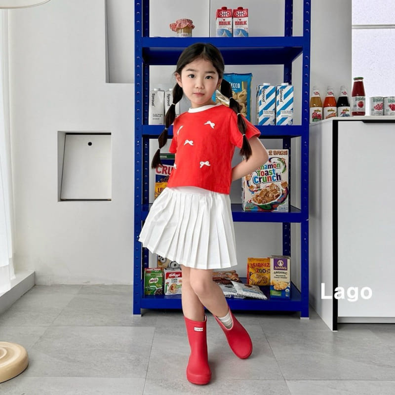 Lago - Korean Children Fashion - #prettylittlegirls - Bolock Ribbon Tee - 7