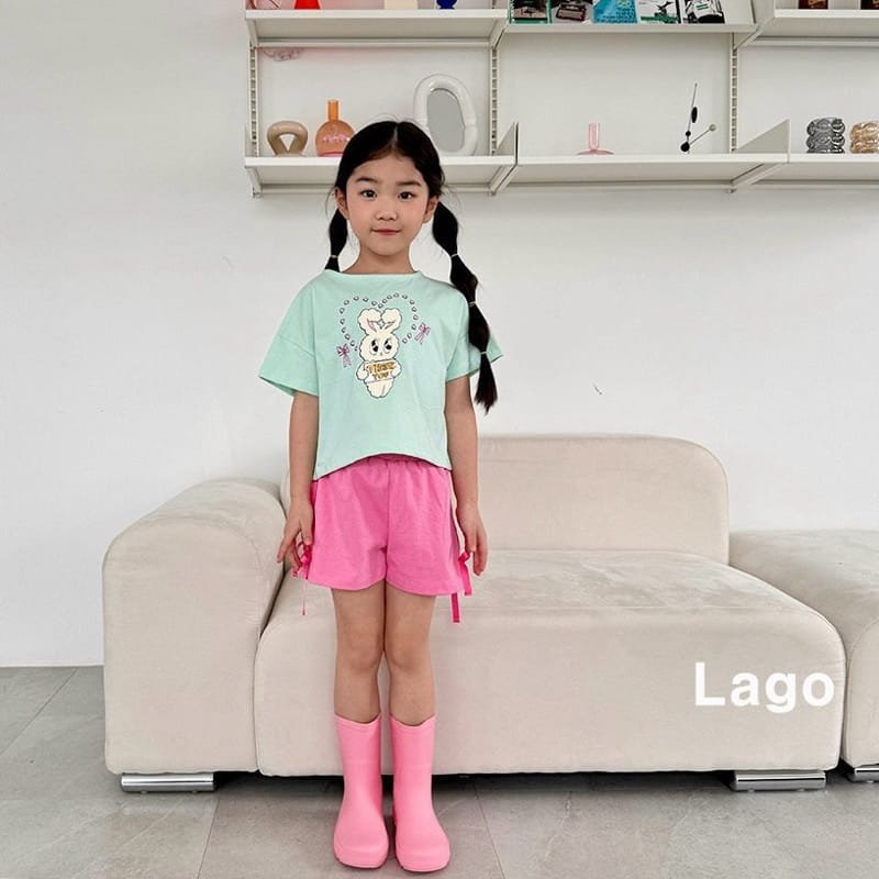 Lago - Korean Children Fashion - #prettylittlegirls - Ribbon Tape Pants - 10