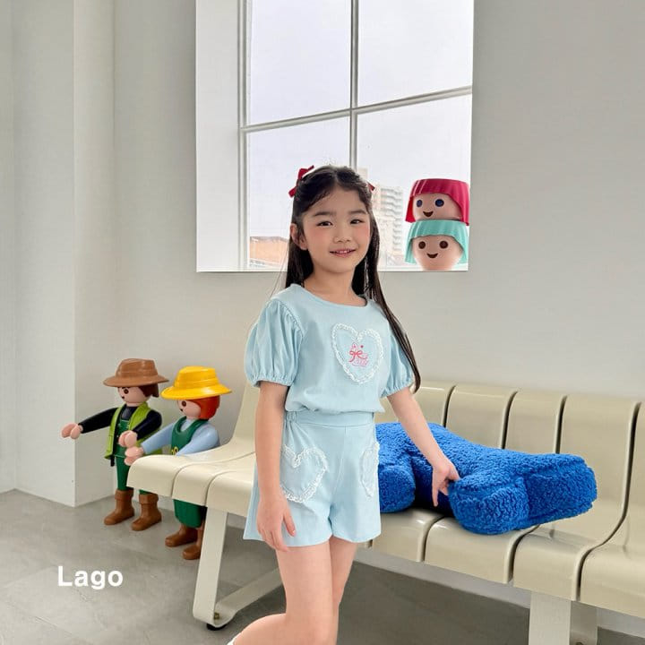 Lago - Korean Children Fashion - #prettylittlegirls - Lovely Swan Top Bottom Set - 9