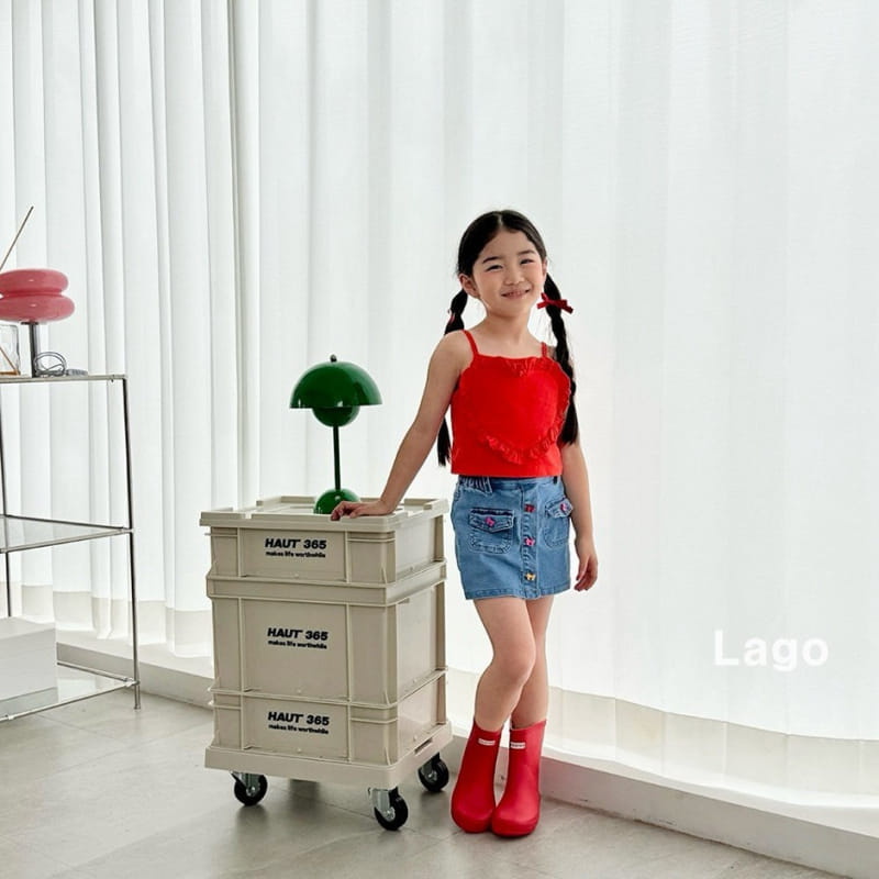 Lago - Korean Children Fashion - #stylishchildhood - Big Heart Sleeveless Tee - 8
