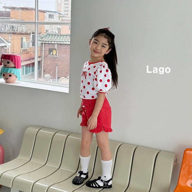 Lago - Korean Children Fashion - #stylishchildhood - Dot X Tee - 5