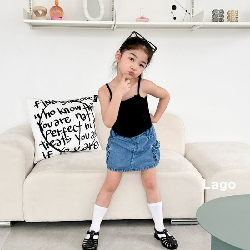 Lago - Korean Children Fashion - #todddlerfashion - Big Heart Sleeveless Tee - 6