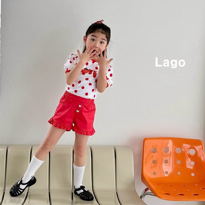 Lago - Korean Children Fashion - #todddlerfashion - Dot X Tee - 3