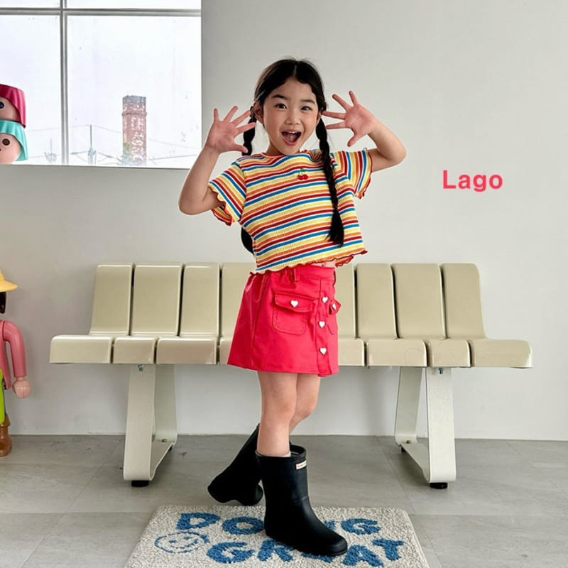 Lago - Korean Children Fashion - #todddlerfashion - Rainbow Tee - 2