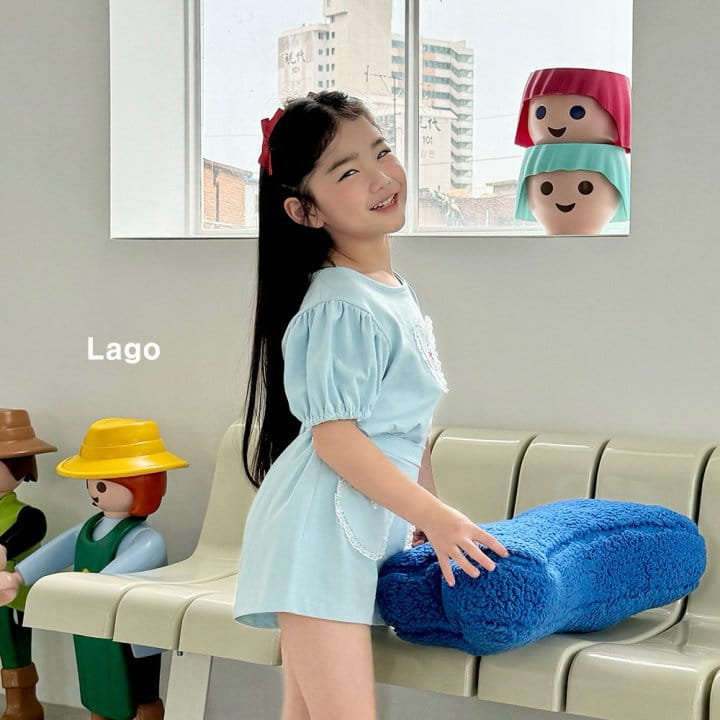 Lago - Korean Children Fashion - #todddlerfashion - Lovely Swan Top Bottom Set - 10