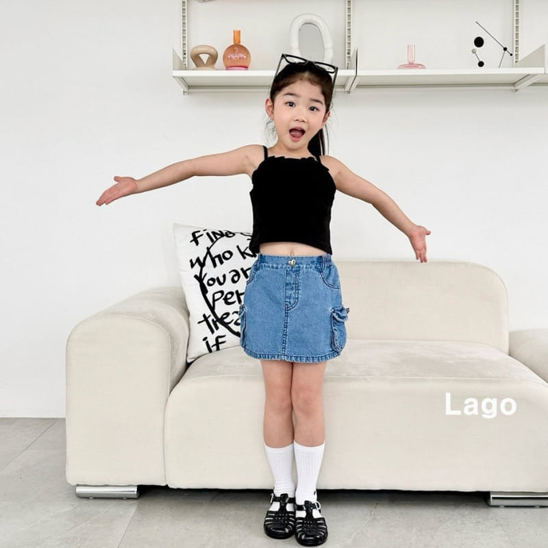 Lago - Korean Children Fashion - #toddlerclothing - Big Heart Sleeveless Tee - 7