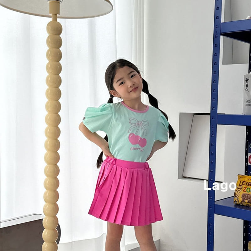 Lago - Korean Children Fashion - #toddlerclothing - Cherry Ribbon Tee - 6