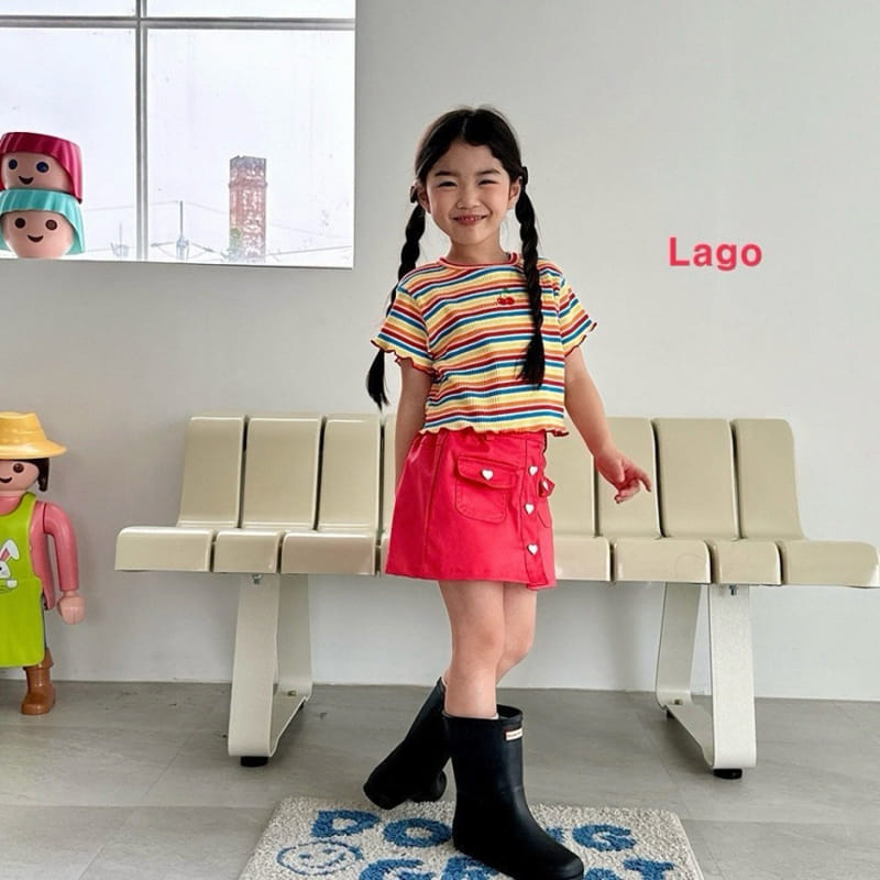 Lago - Korean Children Fashion - #toddlerclothing - Rainbow Tee - 3