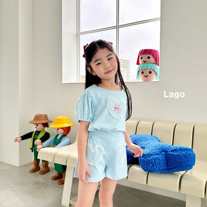 Lago - Korean Children Fashion - #toddlerclothing - Lovely Swan Top Bottom Set - 11