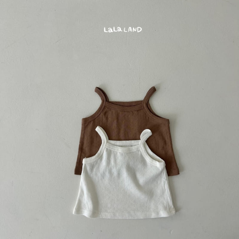 Lalaland - Korean Baby Fashion - #babyboutique - Bebe Eyelet Sleeveless Tee - 3