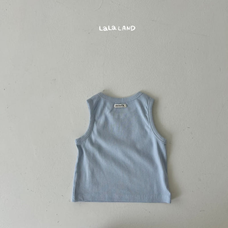 Lalaland - Korean Baby Fashion - #babyboutiqueclothing - Bebe High Rib Sleeveless Tee - 5