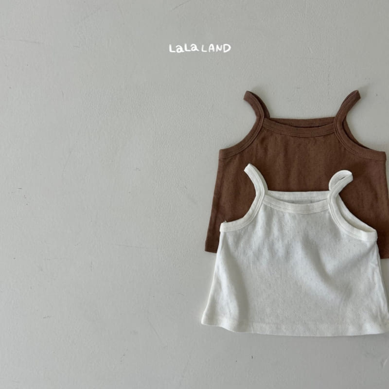 Lalaland - Korean Baby Fashion - #babyboutique - Bebe Eyelet Sleeveless Tee - 4