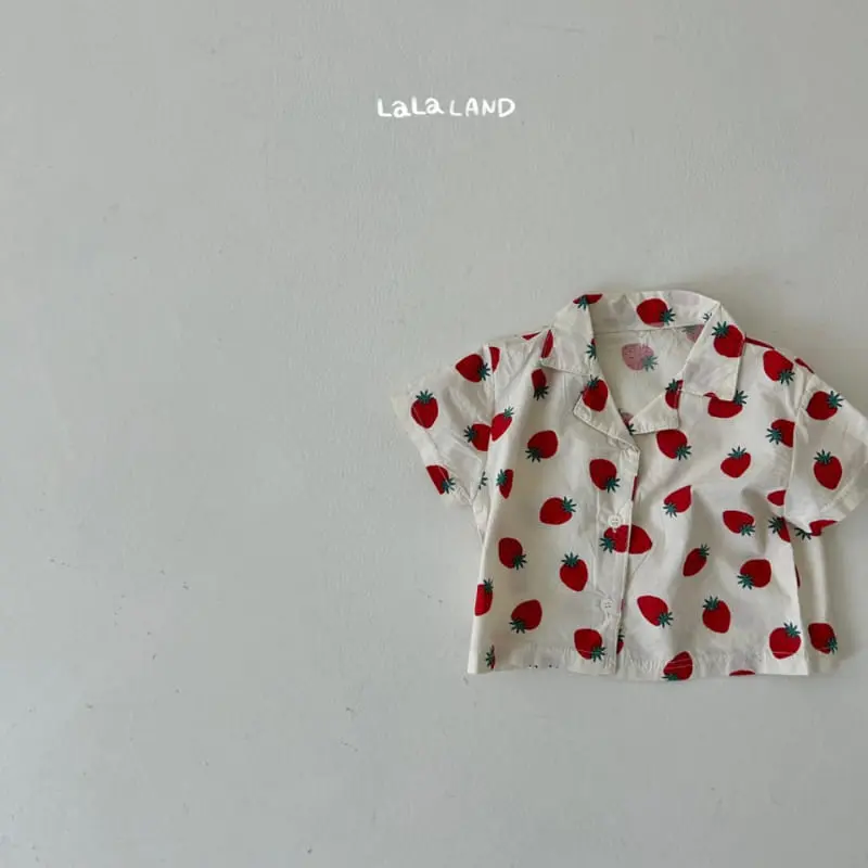 Lalaland - Korean Baby Fashion - #babygirlfashion - Bebe Berry Shirt - 4