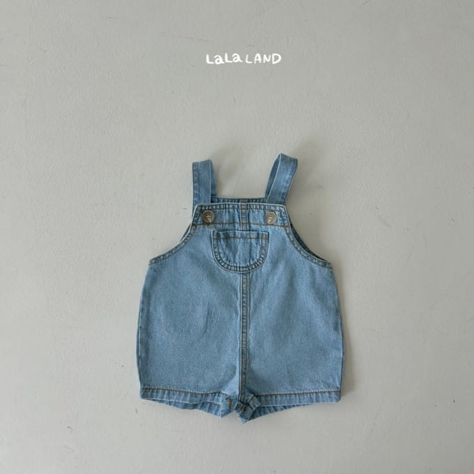 Lalaland - Korean Baby Fashion - #babyootd - Bebe Denim Dungarees
