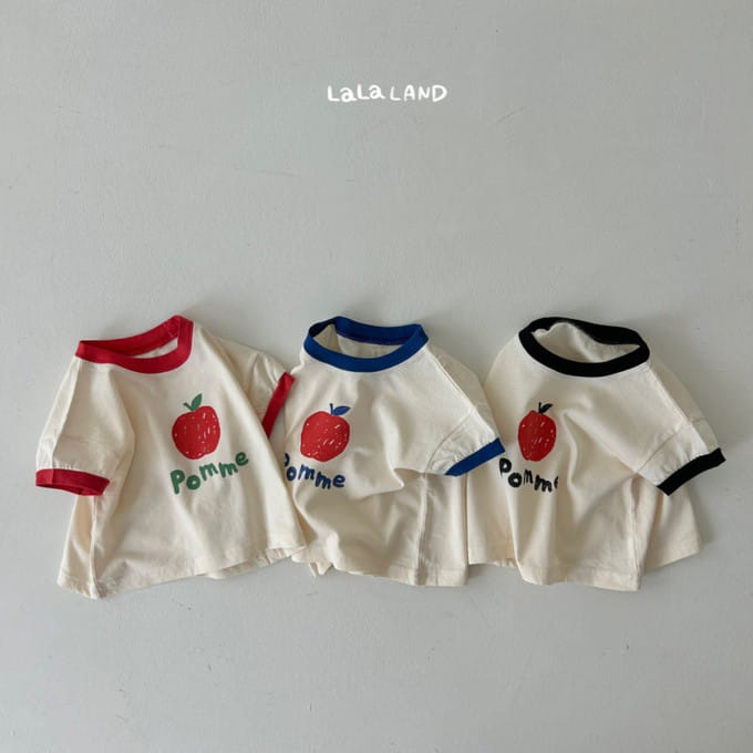 Lalaland - Korean Baby Fashion - #babyoutfit - Bebe Apple Tee