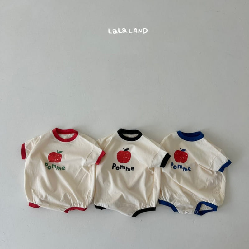 Lalaland - Korean Baby Fashion - #babyoutfit - Bebe Apple Body Suit - 2