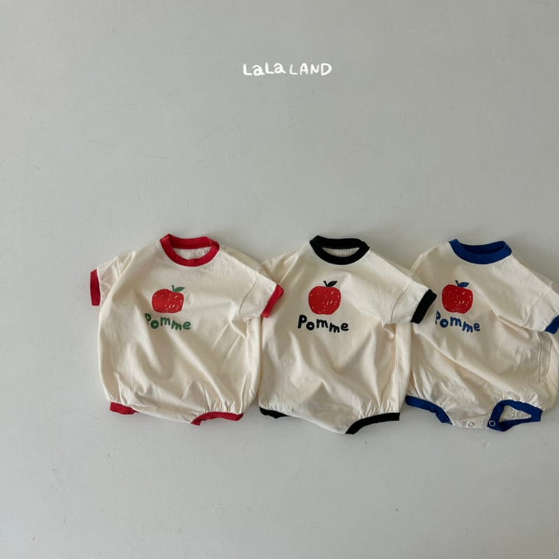 Lalaland - Korean Baby Fashion - #babyoutfit - Bebe Apple Body Suit - 3