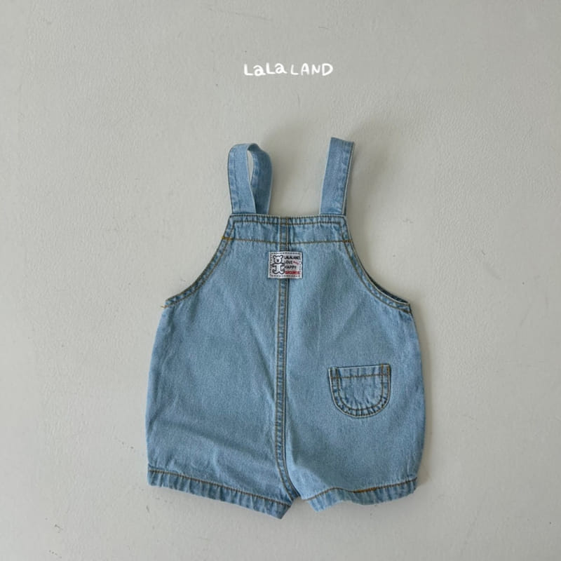 Lalaland - Korean Baby Fashion - #onlinebabyboutique - Bebe Denim Dungarees - 5