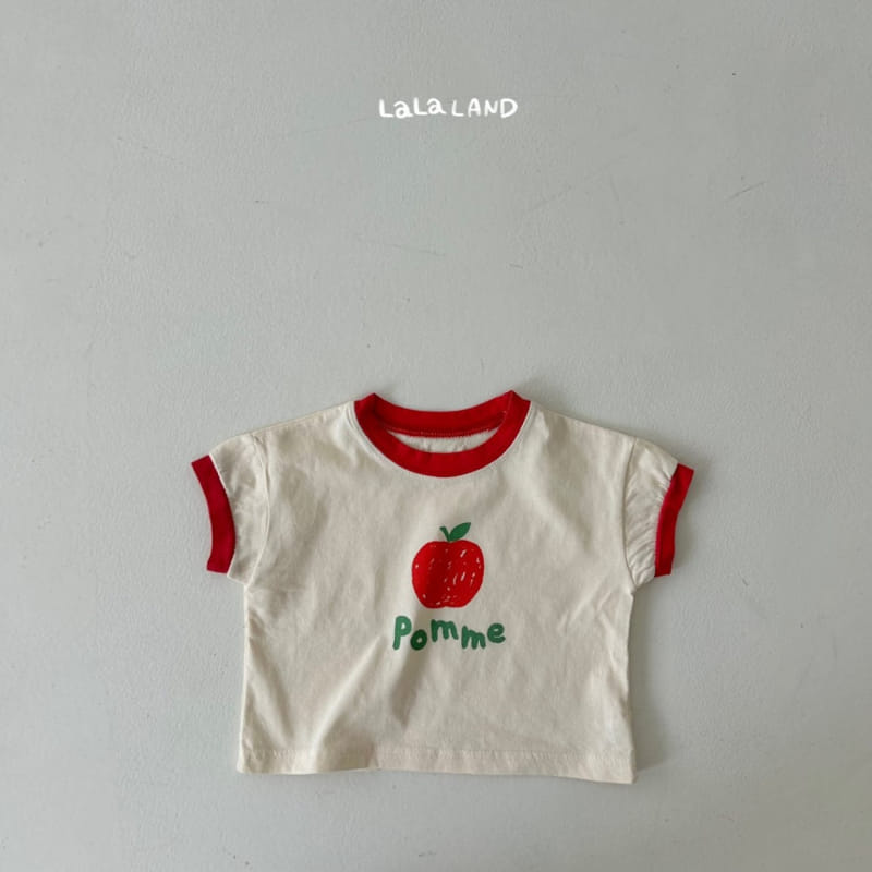 Lalaland - Korean Baby Fashion - #onlinebabyboutique - Bebe Apple Tee - 4