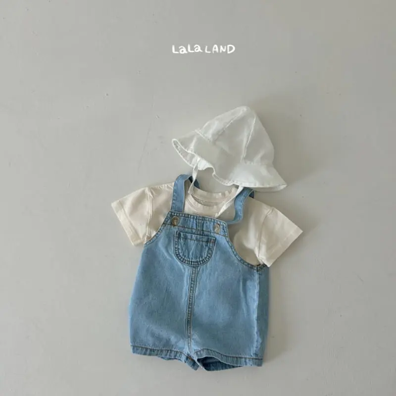 Lalaland - Korean Baby Fashion - #onlinebabyshop - Bebe Denim Dungarees - 6