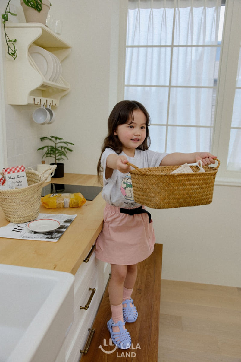 Lalaland - Korean Children Fashion - #designkidswear - Belt Cargo Skirt - 6