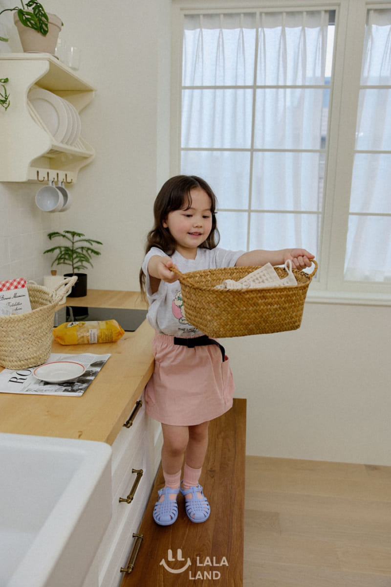 Lalaland - Korean Children Fashion - #fashionkids - Belt Cargo Skirt - 8