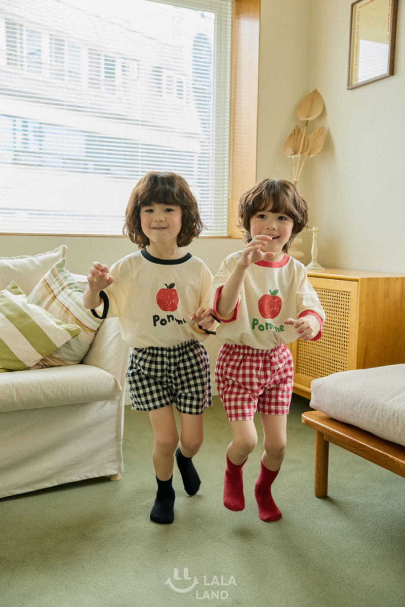Lalaland - Korean Children Fashion - #kidzfashiontrend - Check Shorts - 5