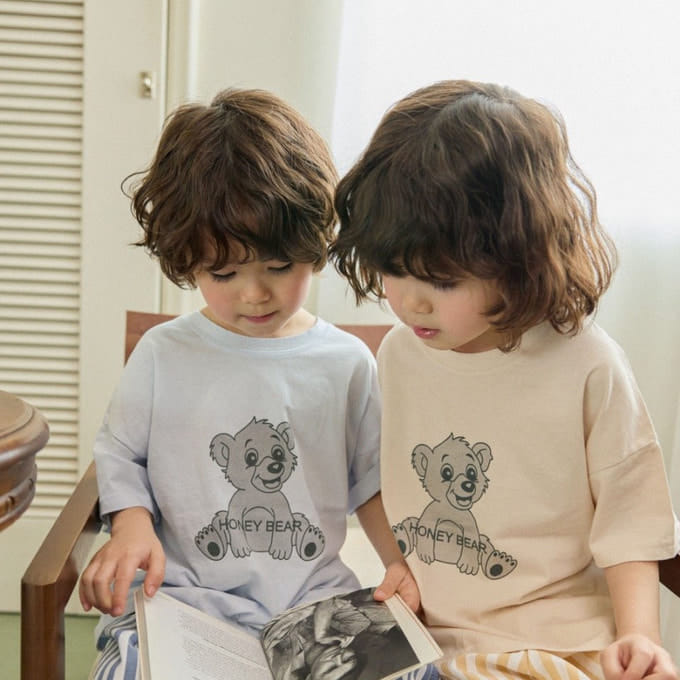 Lalaland - Korean Children Fashion - #kidzfashiontrend - Honey Bear Tee