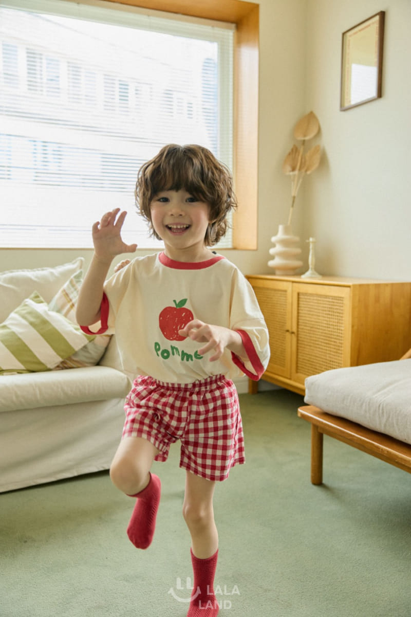 Lalaland - Korean Children Fashion - #littlefashionista - Check Shorts - 7
