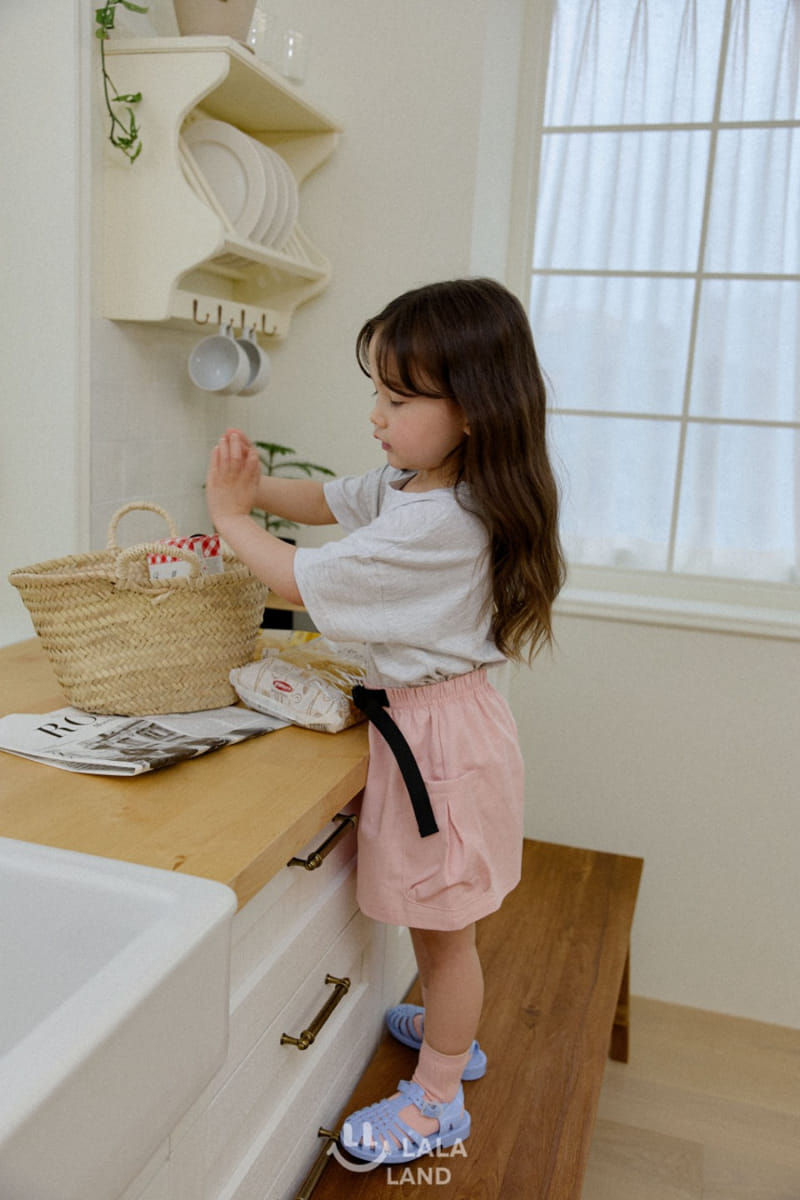 Lalaland - Korean Children Fashion - #stylishchildhood - Belt Cargo Skirt - 3