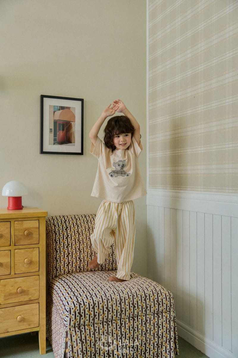 Lalaland - Korean Children Fashion - #toddlerclothing - Honey Bear Tee - 8