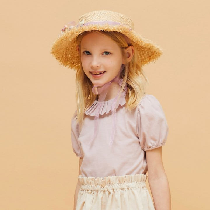 Le Bev - Korean Children Fashion - #childofig - Pleats Collar Tee - 10