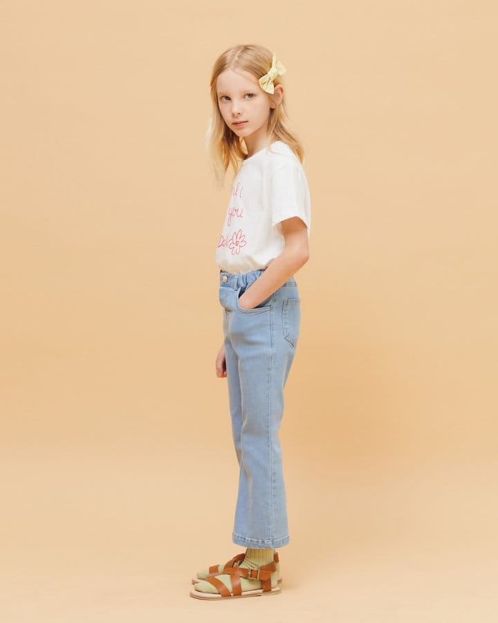 Le Bev - Korean Children Fashion - #childofig - Span Denim Boots Cut Pants - 9