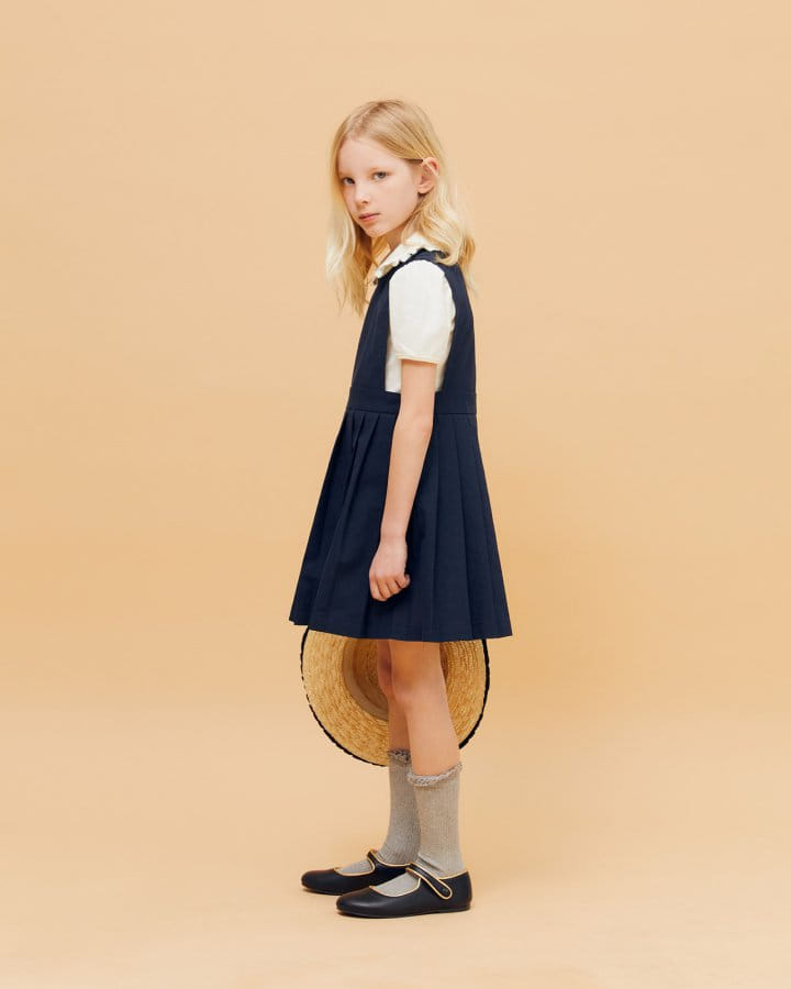 Le Bev - Korean Children Fashion - #childofig - Linen C Pleats One-Piece - 6