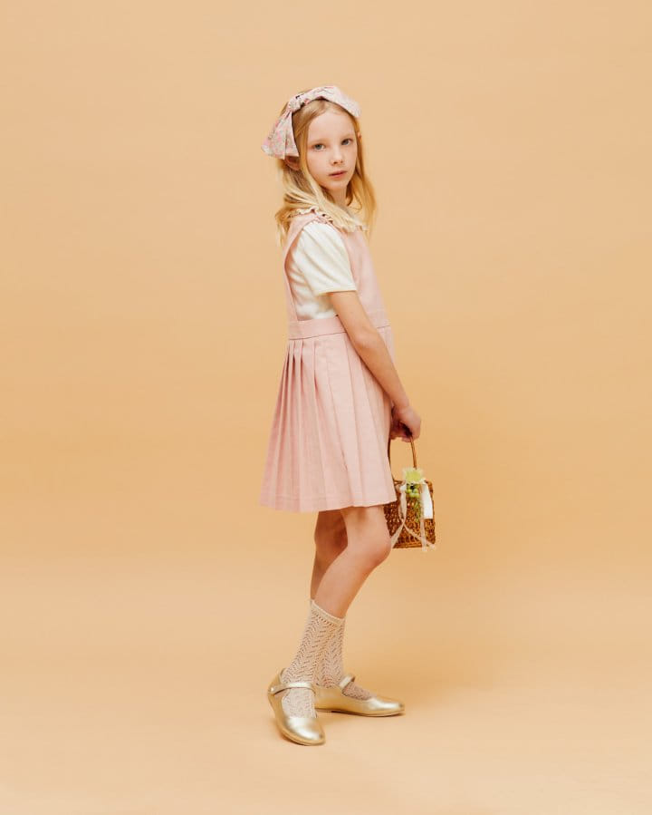 Le Bev - Korean Children Fashion - #designkidswear - Linen C Pleats One-Piece - 9