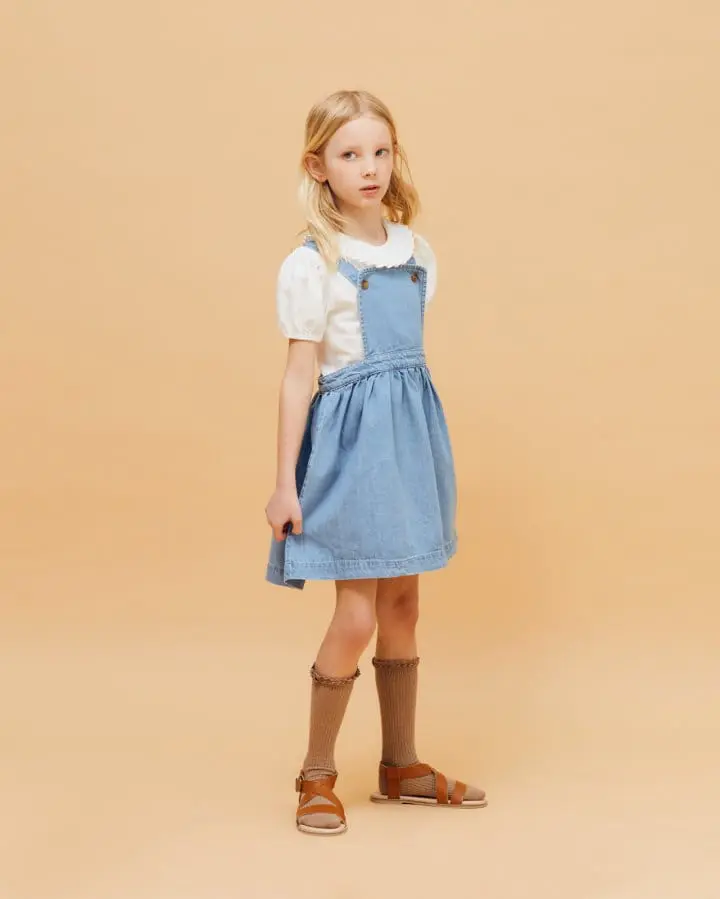 Le Bev - Korean Children Fashion - #magicofchildhood - Pleats Collar Tee - 7