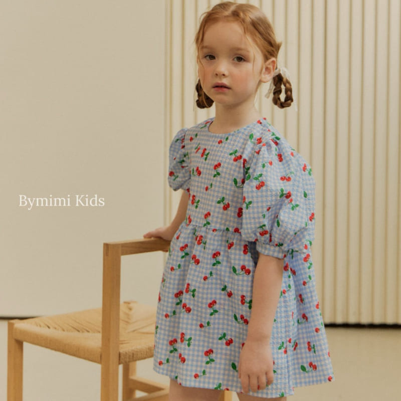 Le Bev - Korean Children Fashion - #stylishchildhood - Cherry Check Top Bottom Set - 7