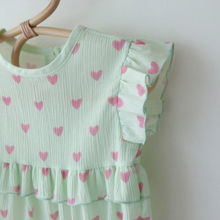 Lemonade - Korean Baby Fashion - #babygirlfashion - Heart Body Suit - 5