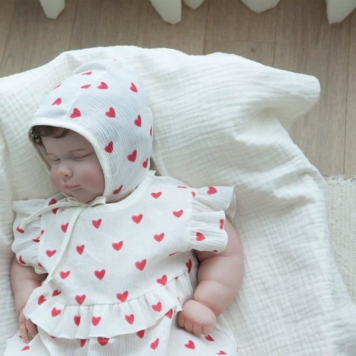 Lemonade - Korean Baby Fashion - #babyoninstagram - Heart Body Suit - 7