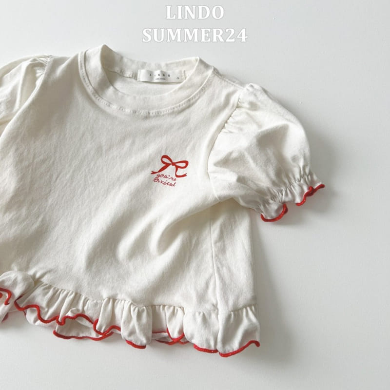 Lindo - Korean Children Fashion - #designkidswear - Lu Lu Ribbon Tee - 8
