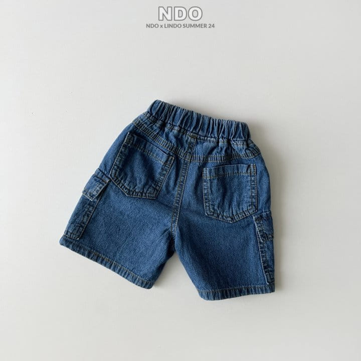 Lindo - Korean Children Fashion - #kidsstore - Cover Gunbbang Denim Pants - 3