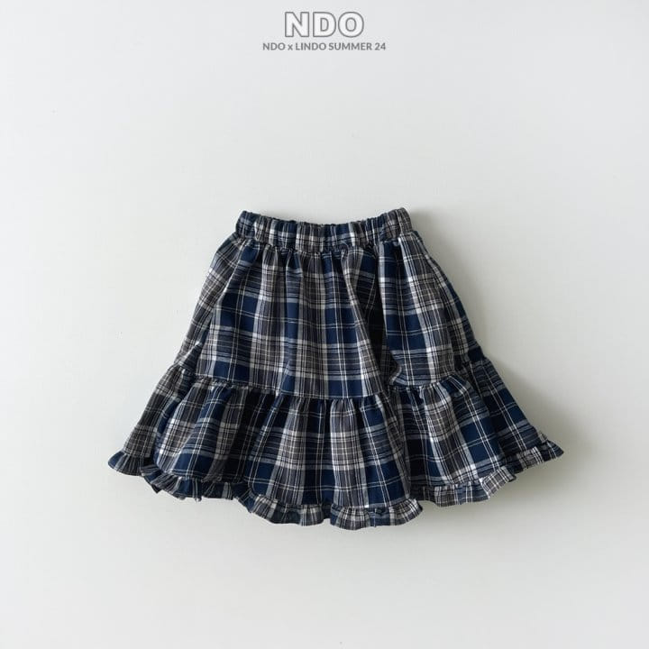 Lindo - Korean Children Fashion - #minifashionista - Check Long Skirt