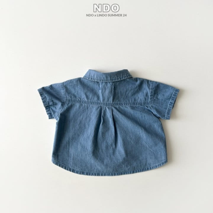 Lindo - Korean Children Fashion - #stylishchildhood - Denim Short Shirt - 2