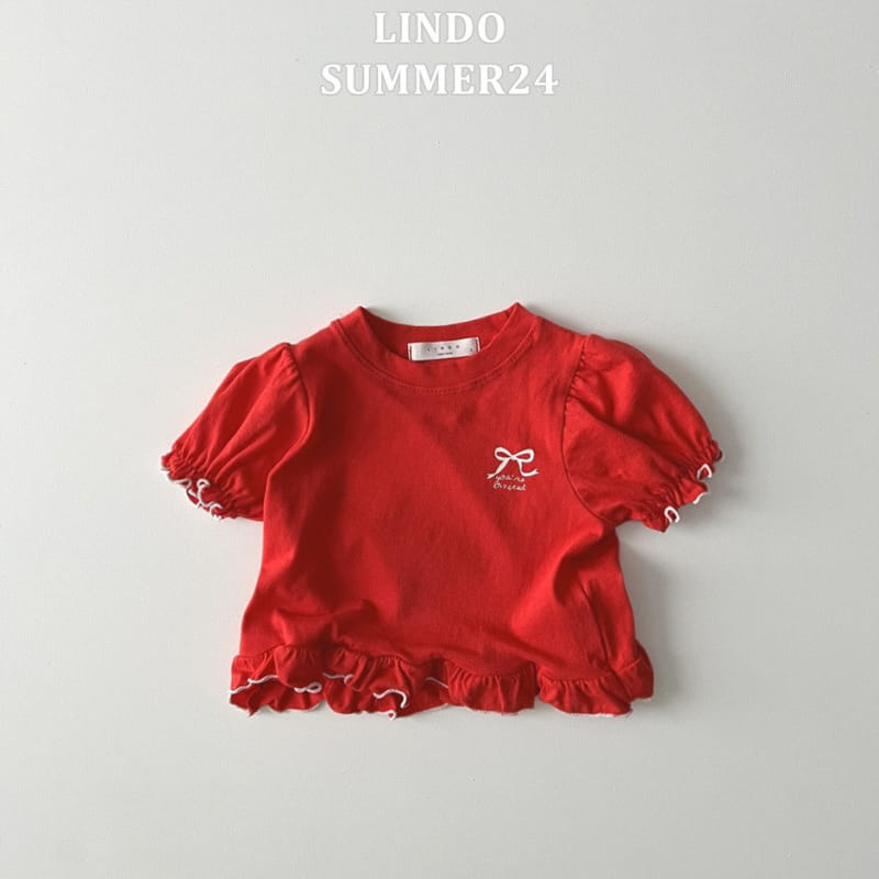 Lindo - Korean Children Fashion - #stylishchildhood - Lu Lu Ribbon Tee - 5