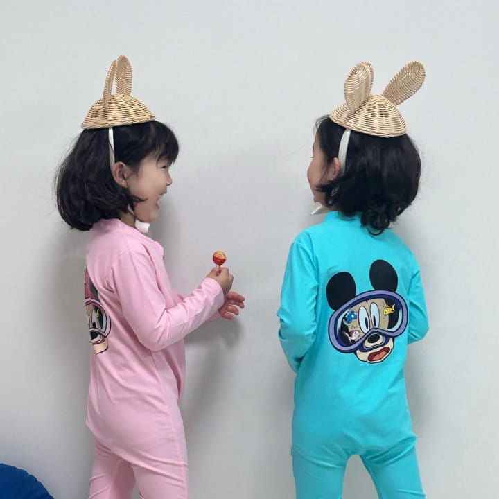 Little Rabbit - Korean Children Fashion - #Kfashion4kids - Swimming Goggles Rash Guard - 9