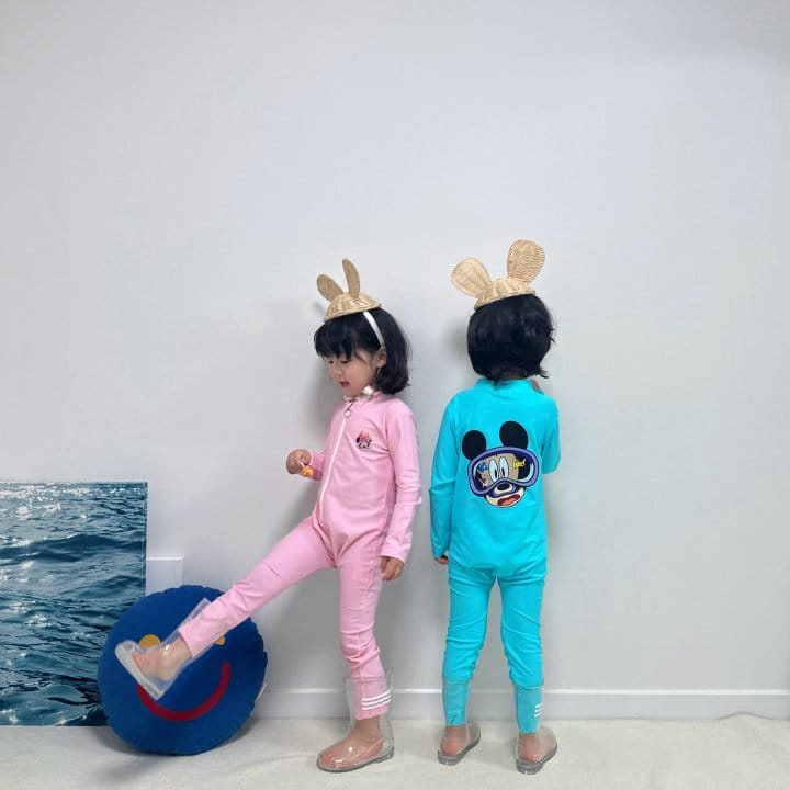 Little Rabbit - Korean Children Fashion - #designkidswear - Swimming Goggles Rash Guard - 4