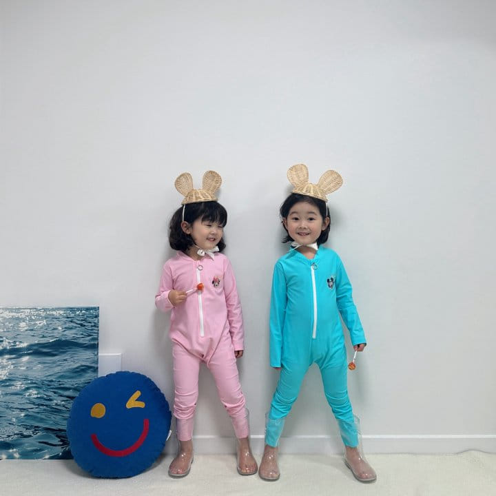 Little Rabbit - Korean Children Fashion - #fashionkids - Swimming Goggles Rash Guard - 5
