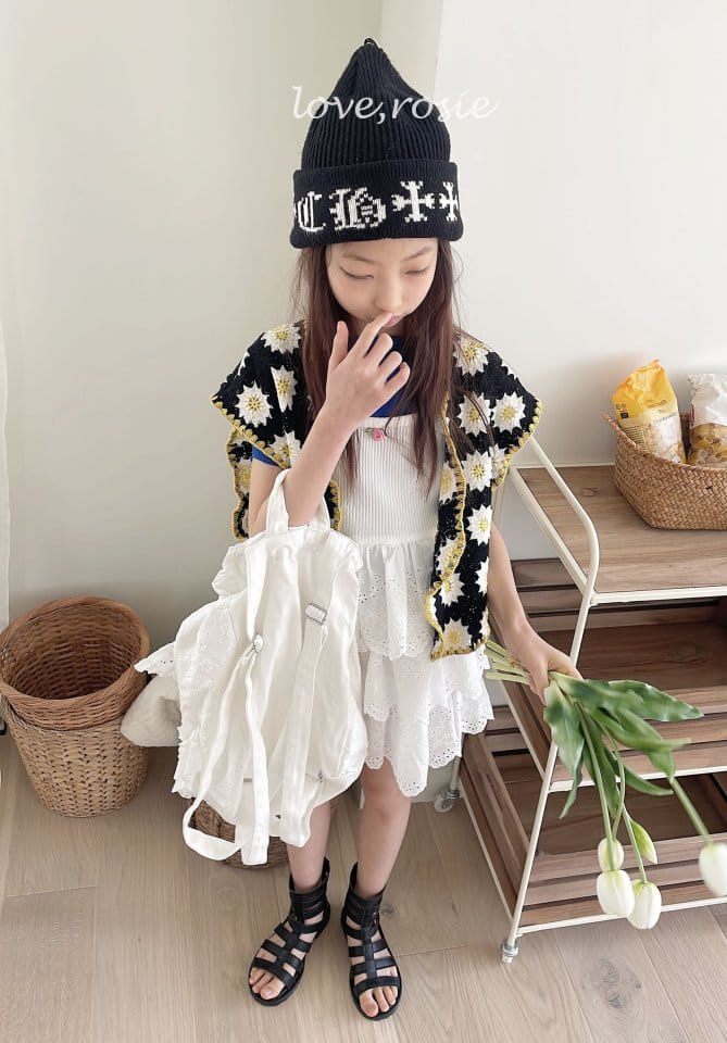 Love Rosie - Korean Children Fashion - #fashionkids - Eyelet Punching Kan Kan One-Piece  - 7