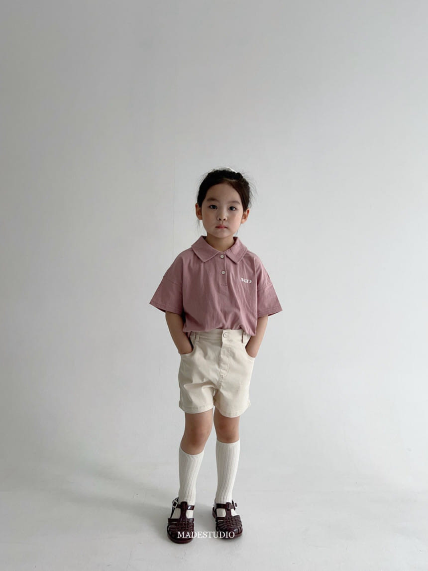 Made Studio - Korean Children Fashion - #childofig - Single Collar Tee - 11